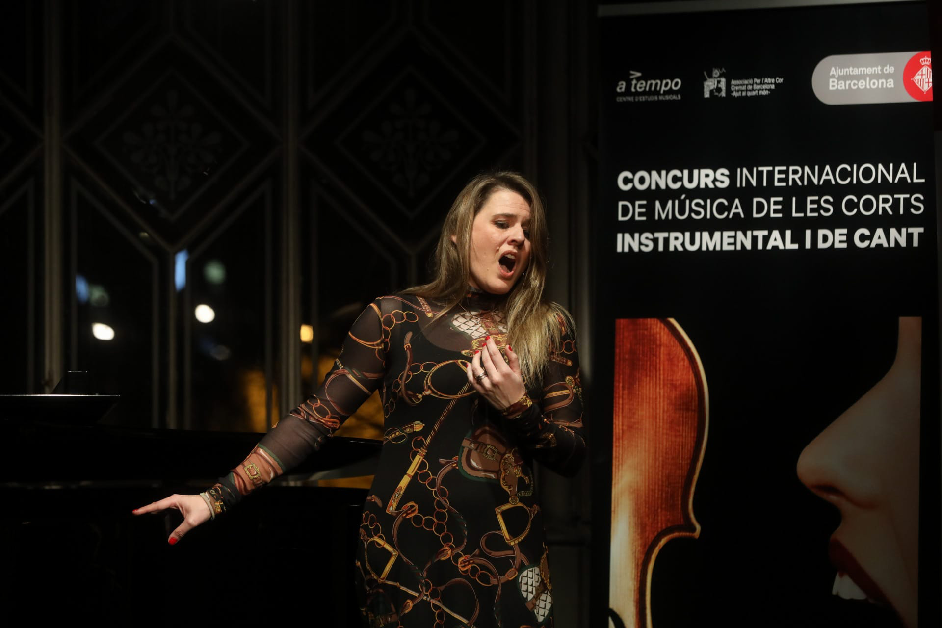 Carolina Fajardo during the semifinals of the International Les Corts Competition 2020